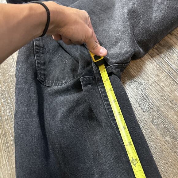Vintage Levis Made USA 550 Black Denim Jeans Relaxed Size 36x32 - Picture 10 of 10